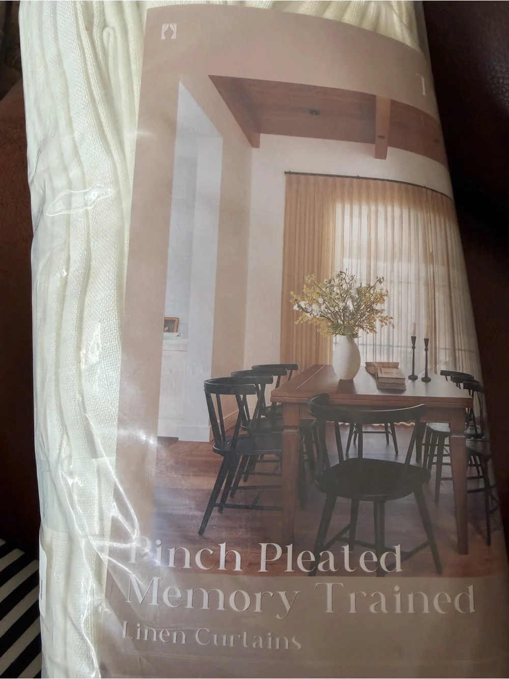 New Natural Extra Wide Pinch Pleat Linen Curtains 70x108 Inches Long Natural